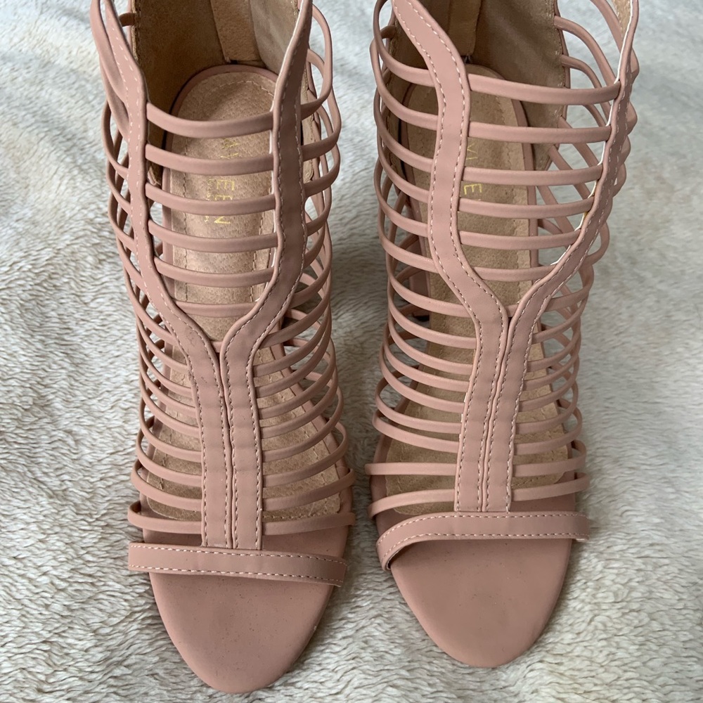Blush/nude Strappy Heels